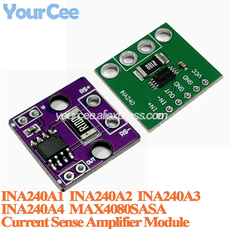 5 pcs/1 pc Current Detection เครื่องขยายเสียงโมดูล INA240A1 INA240A2 INA240A3 INA240A2 แบบสองทิศทาง current Acquisition Monitor MAX4080