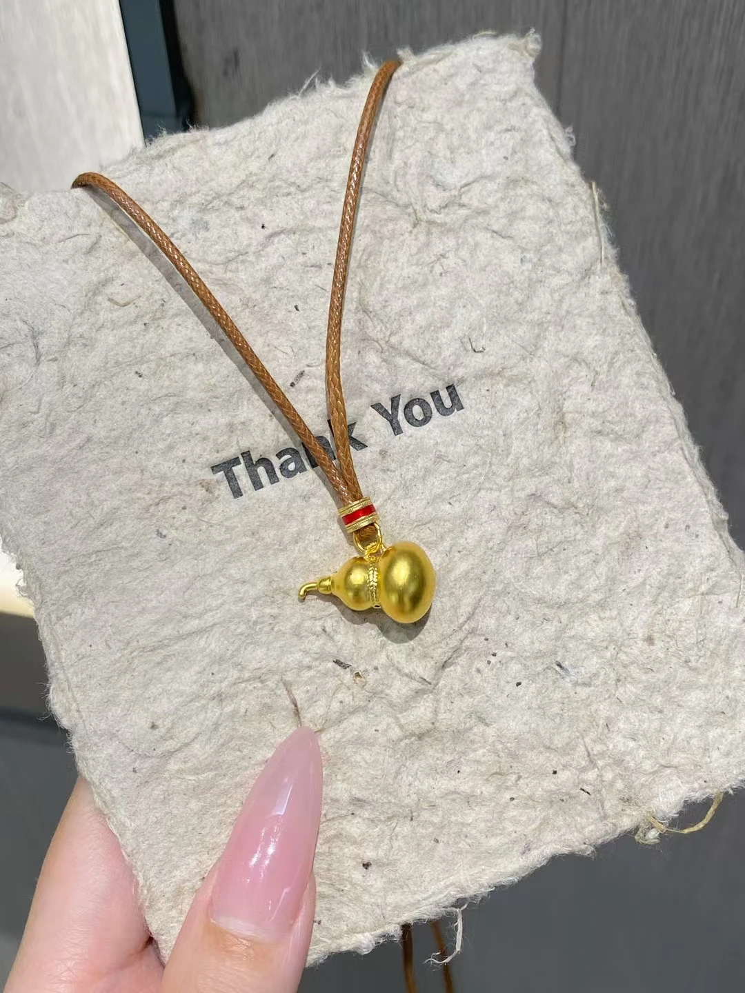 24K gold 999 full gold real gold gourd pendant female Valentine's Day gift Birthday gift Goddess Festival gift spot wholesale