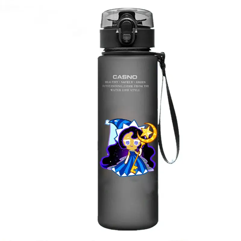 زجاجة مياه بلاستيكية تعمل على شكل وحش شجاع ، كوب رياضي بسعة كبيرة ، كوب كرتون ، مملكة Wki ، في الهواء الطلق #5