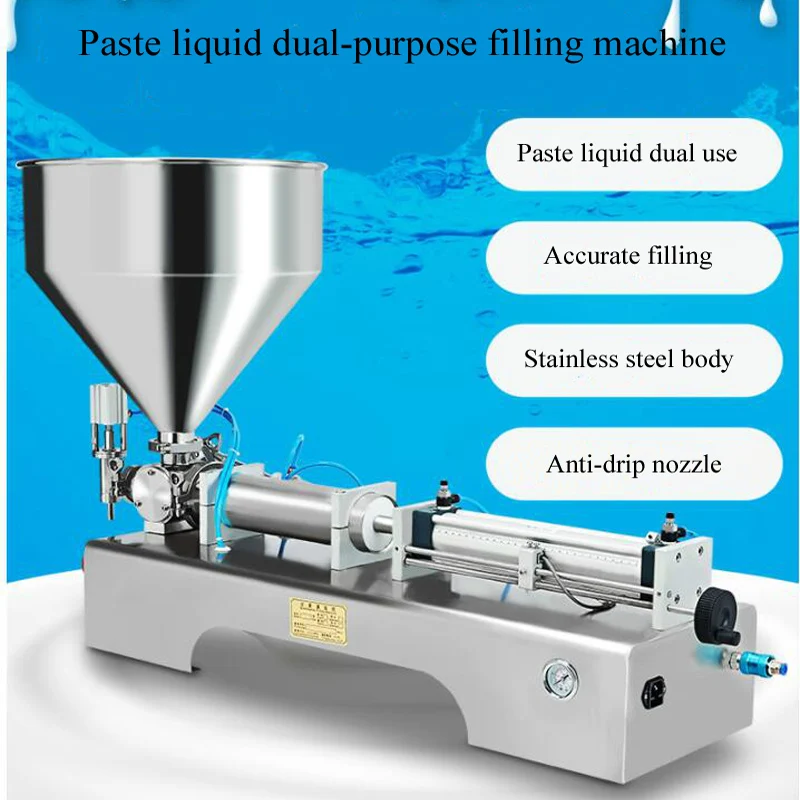 10-1000ML Electric Pneumatic Single Head Paste Filling Machine Bee Toothpaste Sauce Skin Care Product Filling Machine