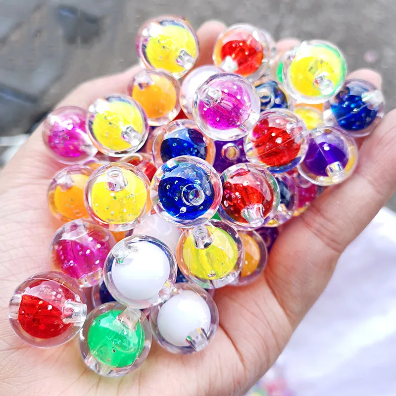 

Newest Colorful Core Loose Round Jewelry Beads 16mm 210pcs Chunky Gumball Bubblegum Bracelet Necklace Earring Spacer Beading