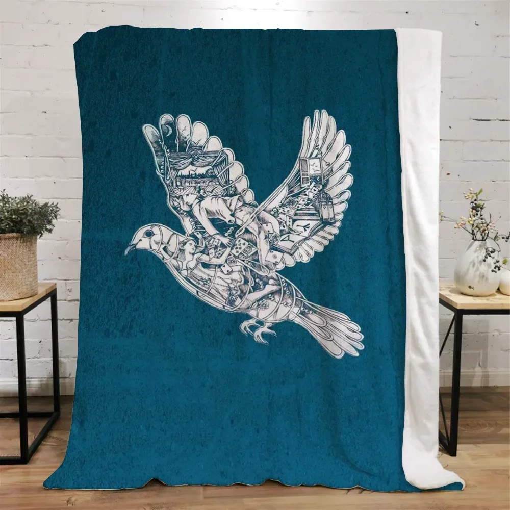 Coldplay Throws Blankets for Sofa Luxury Throw Blanket King Size Fluffy Plaid Microfiber Bedding Beach Towel Home Interior Knee