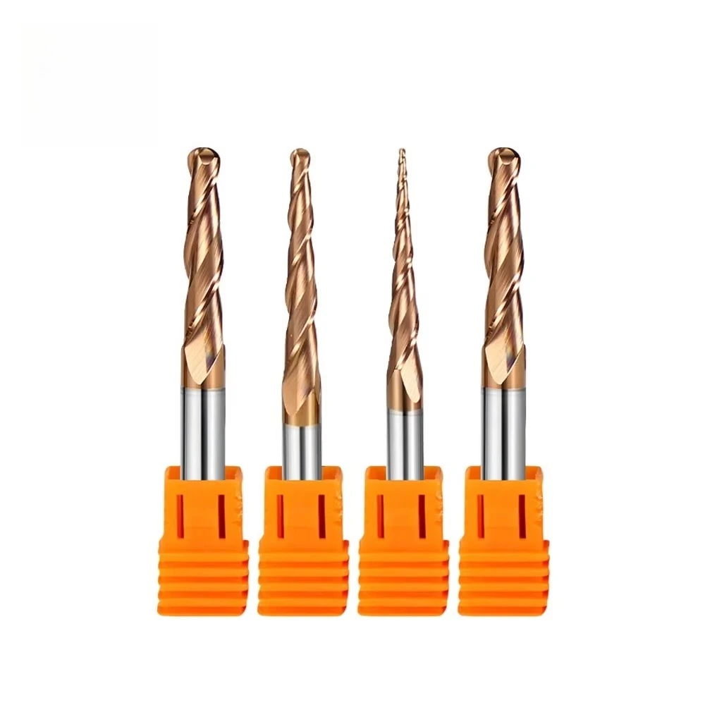 

Торцевые конические фрезы с шаровым наконечником 6 мм для ЧПУ, твердосплавные конические фрезы, конические фрезы с шаровым наконечником для ЧПУ