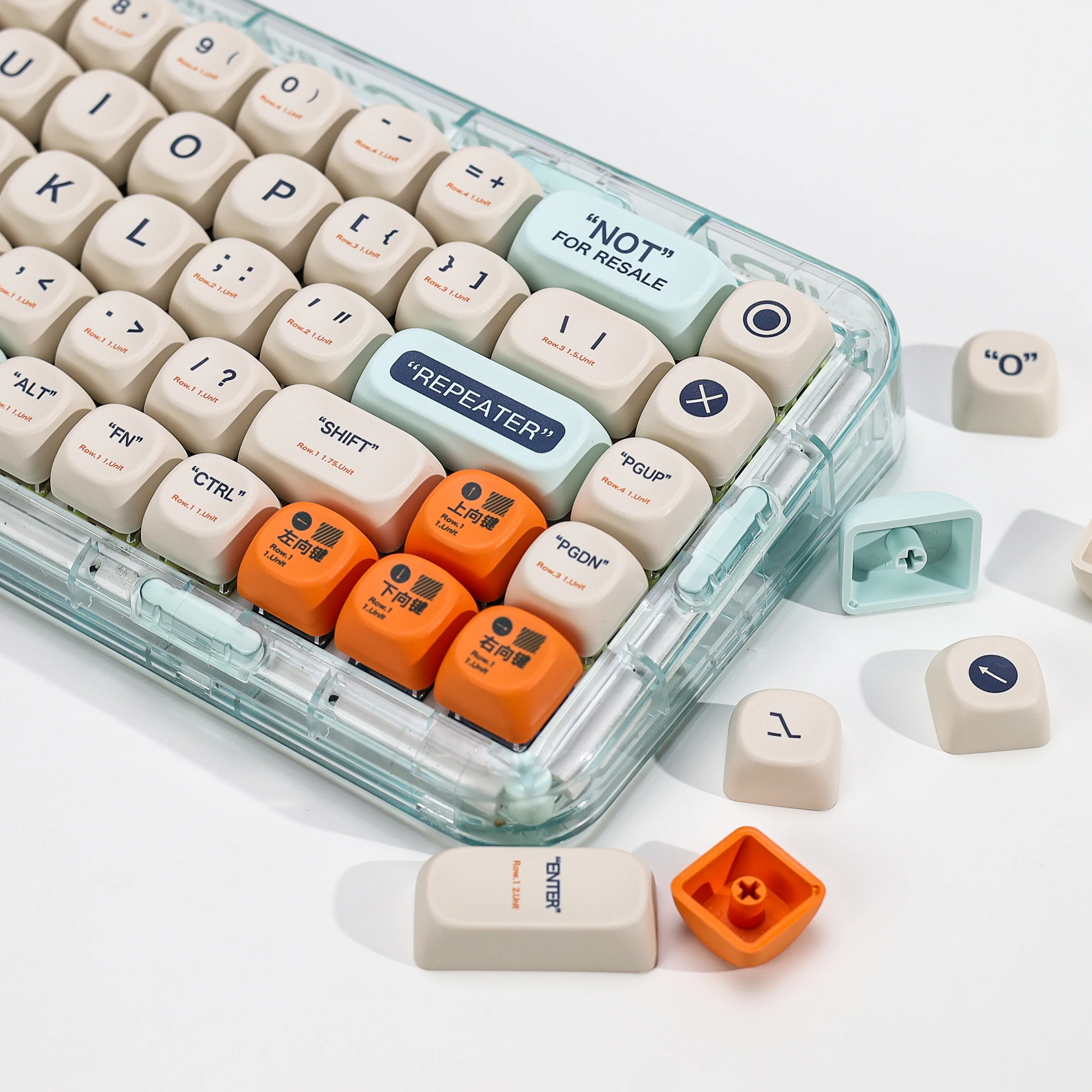 

KBDiy KOA Profile Retro Plastic Theme PBT Keycaps 136 Key Cap Set Custom MOA Keycap for 60 Magnetic Mechanical Gaming Keyboard