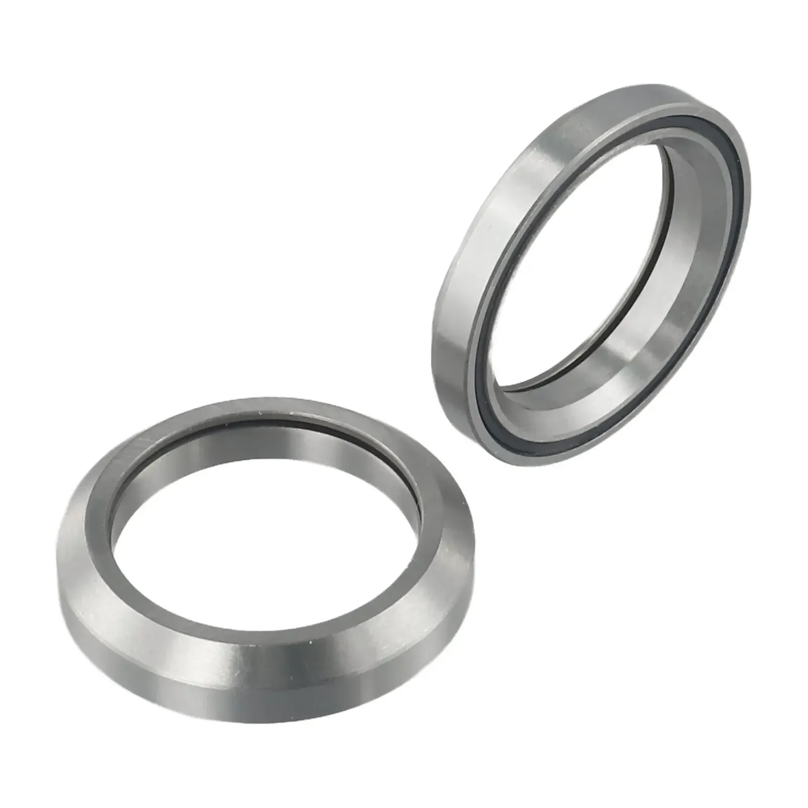 Ceramic Bearings Parts Portable Steel Black+Silver Headset Beaings MH-P08H8 （28.6mm） 1 1/8inch 2pcs/Set 45/45°