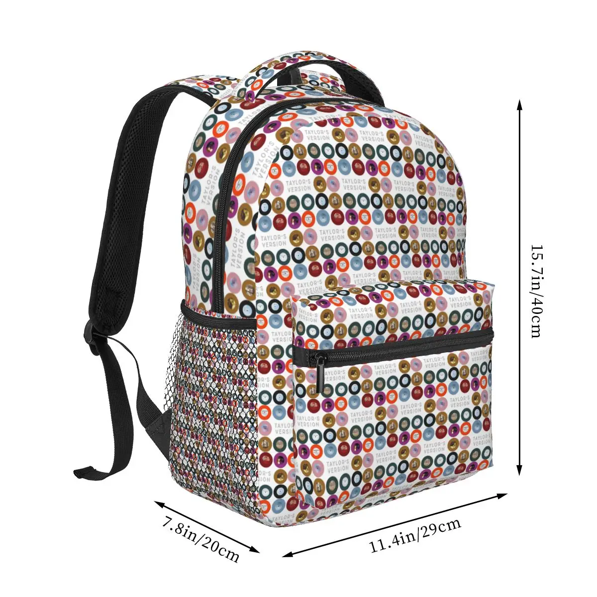 Taylors Version Eras Tour Albums Student Backpack School Bag Hiking Travel Daypack for Boys Girls Fashion Bookbag Shoulder Bags