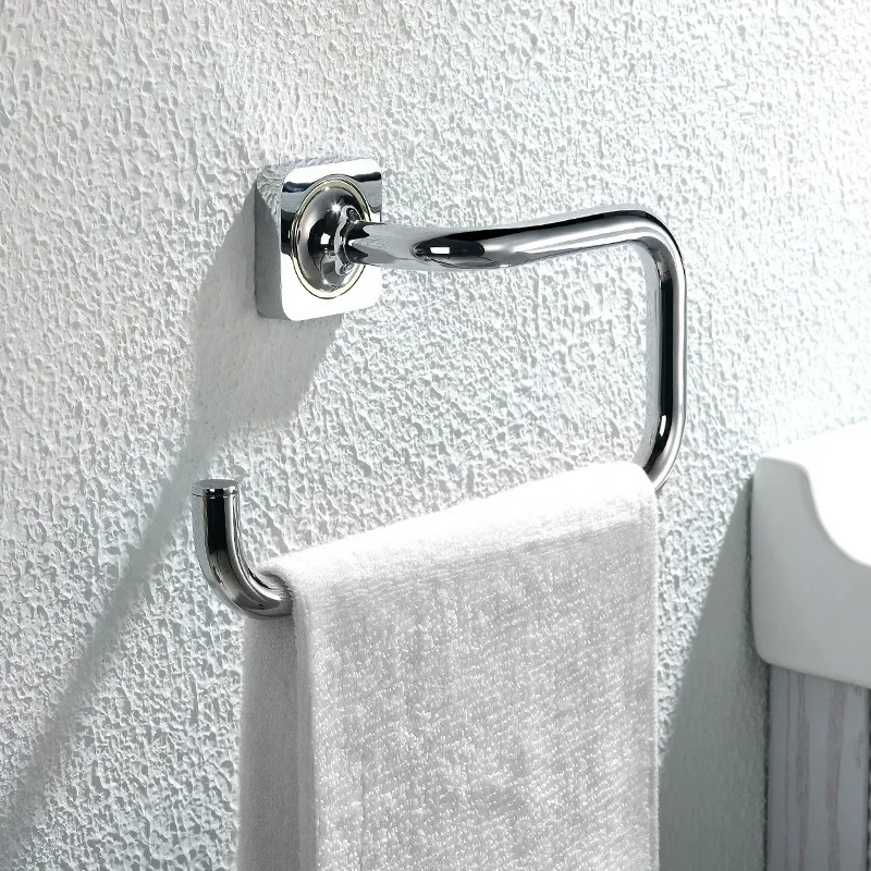 Floating Wall Towel Ring Copper Towels Rings Luxury Towel Holder Modern Towels Holders Without Drilling Bathrooms Accessories