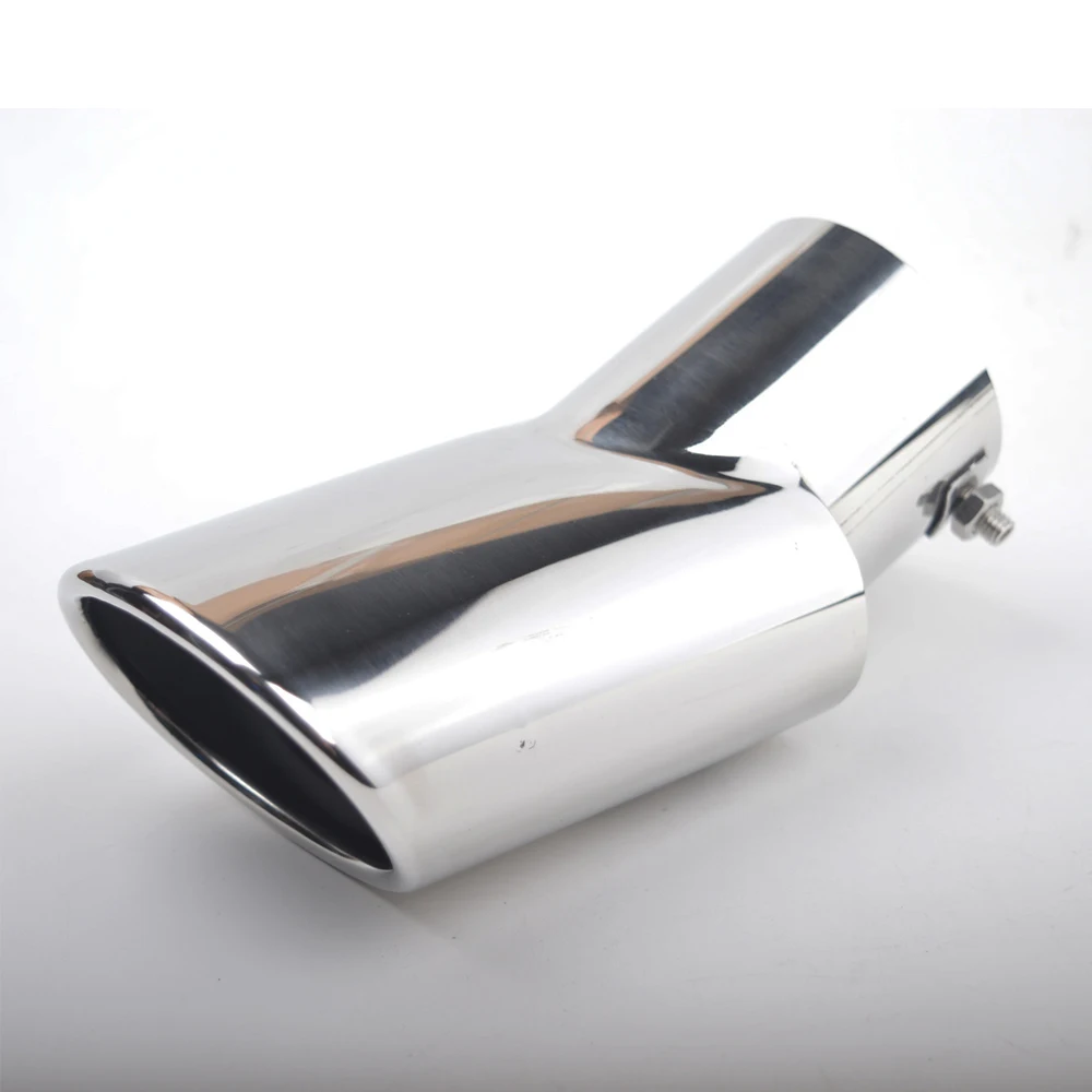 1 قطعة 76 مللي متر سيارة الفولاذ المقاوم للصدأ الخمار الخمار مناسبة ل CRV لاند روفر IX35 سيارة الخمار الذيل الحلق تعديل