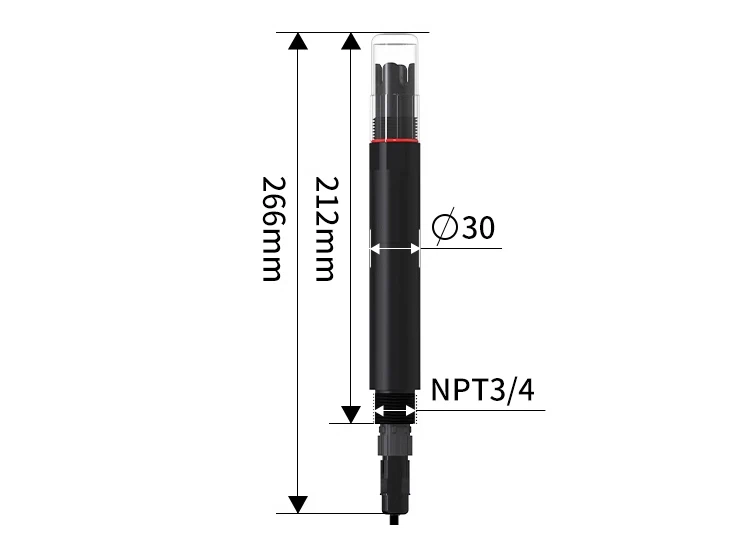 RS-PH-N01-3-*-EX 0-14ph Glass Electrode Method RS485 Output Industrial Water Ph Sensor