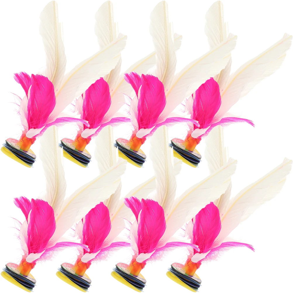 

8 Pcs Goose Shuttlecock Kick Toy Lightweight Foot Eye Coordination Traditional Students Game
