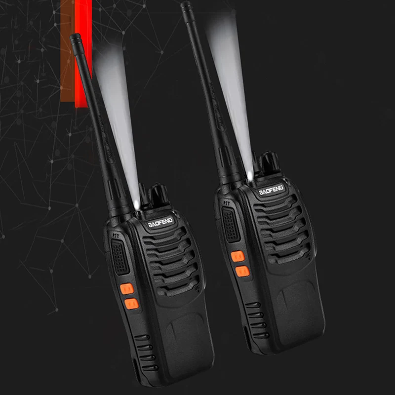 Imagem -05 - Baofeng Bf888s Long Range Walkie Talkie Uhf 400470mhz 16 Canais Handheld Ham Dois Rádios Sentidos Transceptor Amador 10 Pcs