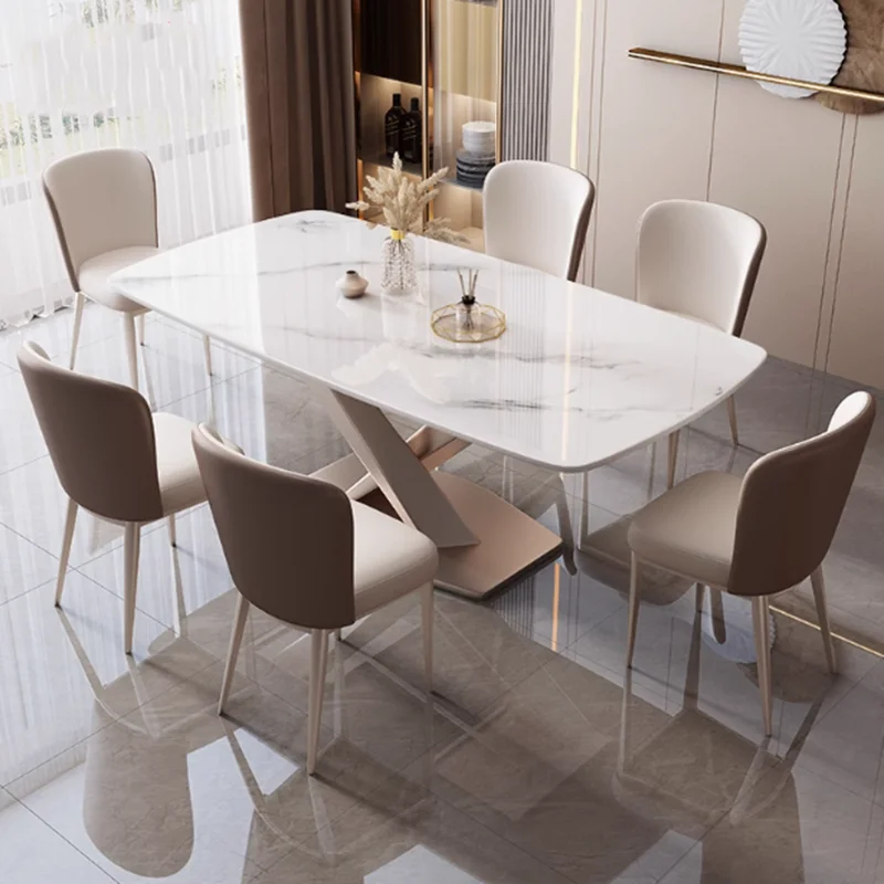 

Rectangular Modern Dining Table Luxury Unique Nordic White Dining Table Round Italian Design Mesa De Jantar Home Furniture