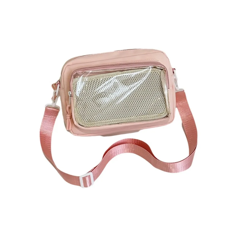 Versatile Transparent Ita Bag Small Capacity DIY Display Crossbody Bag Mini One-Shoulder Shoulder Bag School Style