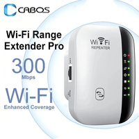 300Mbps Wireless WIFi Repeater 2.4G Router Wifi Range Extender Wi-Fi Signal Booster 802.11N Network Card Adapter for Office PC