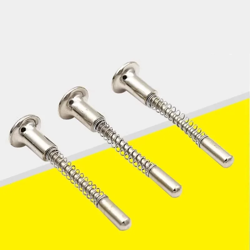 10Pcs Furniture crib iron spring switch crib accessories crib spring latch Storage door spring pin