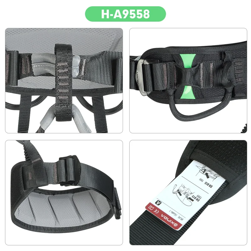 Xinda Outdoor Harness Comfortable Multi-Functional Climbing Half-Body Gale Panther Eagle Safety Belt For High-Altitude Operation