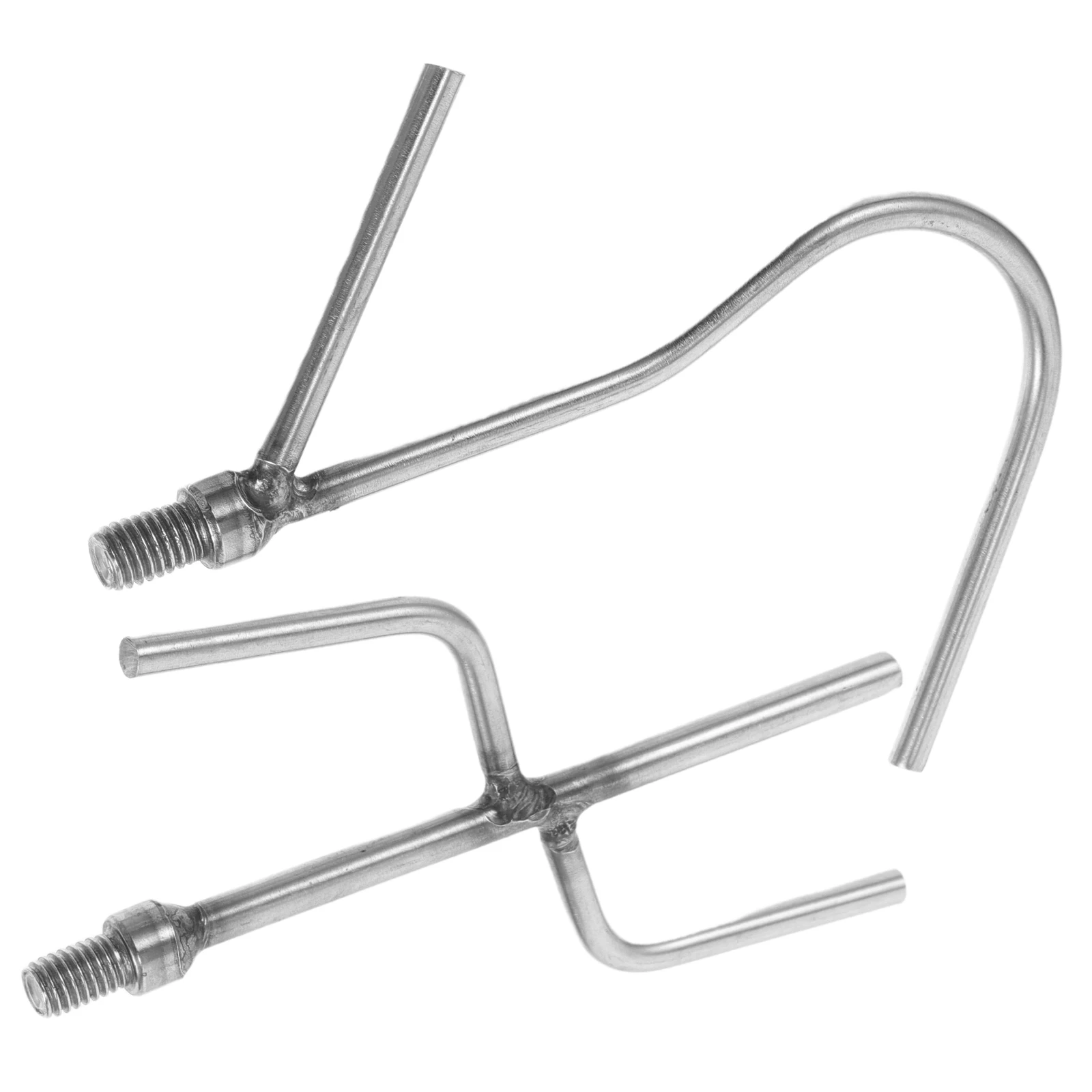 

2pcs Hooks Accessories Closet Extender Silver Replacement Child Hanging Rod Hanger Pole Clothes Retractable Support