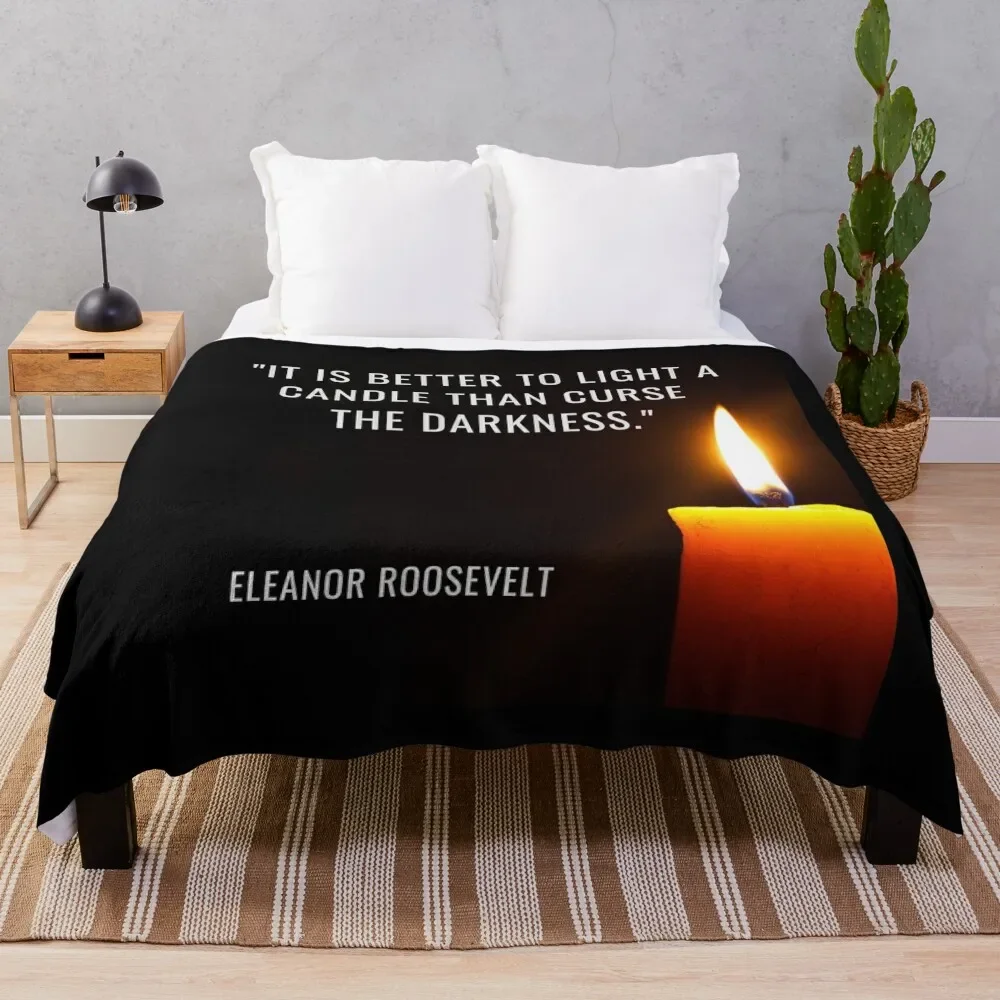 Eleanor Roosevelt Quotes Throw Blanket Soft Plush Plaid Giant Sofa Sofa Throw Fashion Sofas Blankets