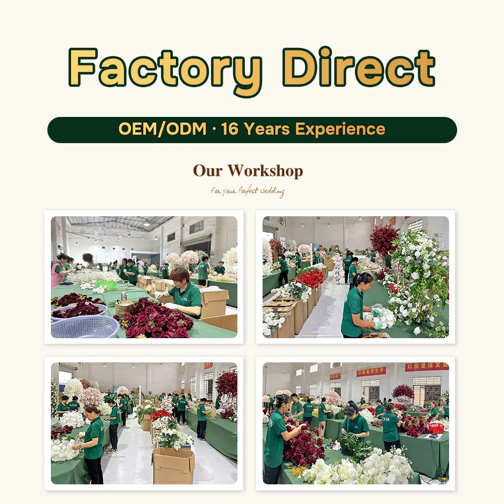 卸売カスタム白と緑の壁結婚式用品装飾ローズ背景シルク人工装飾花壁