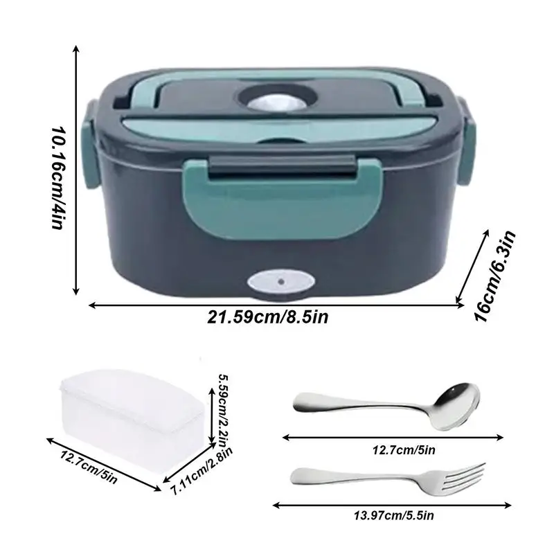 1.5L Stainless Steel Heated Lunch Box Insulated And Fast Heating Lunch Boxes Portable Food Warmer for travel Lunch Container