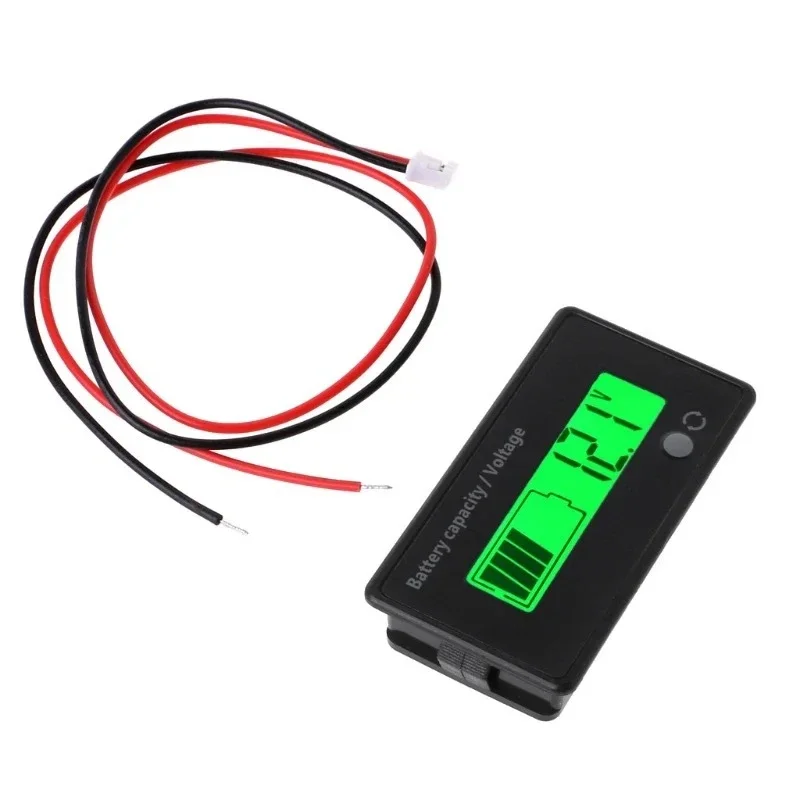 

Battery Capacity Indicator DC 12V 24V 36V 48V 72V 3S 24S Lithium Battery / lead-acid battery Residual Power Percentage Gauge