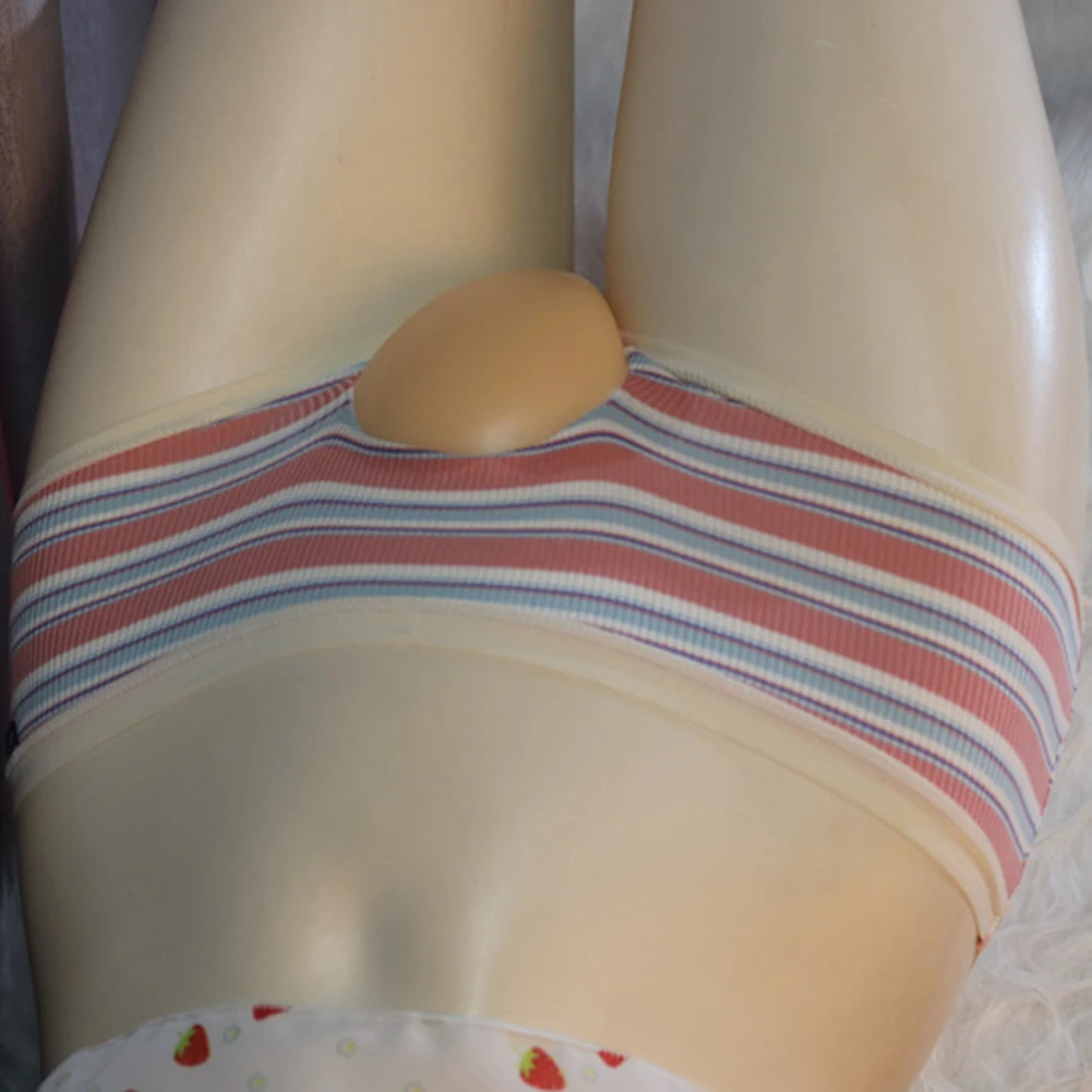 ملابس داخلية للرجال مفتوحة المنشعب للاستخدام المنزلي باللون البني العلامة التجارية الجديدة المخفية المفتوحة المنشعب ملخصات الكرة الحقيبة المشارب نمط الكرة الحقيبة