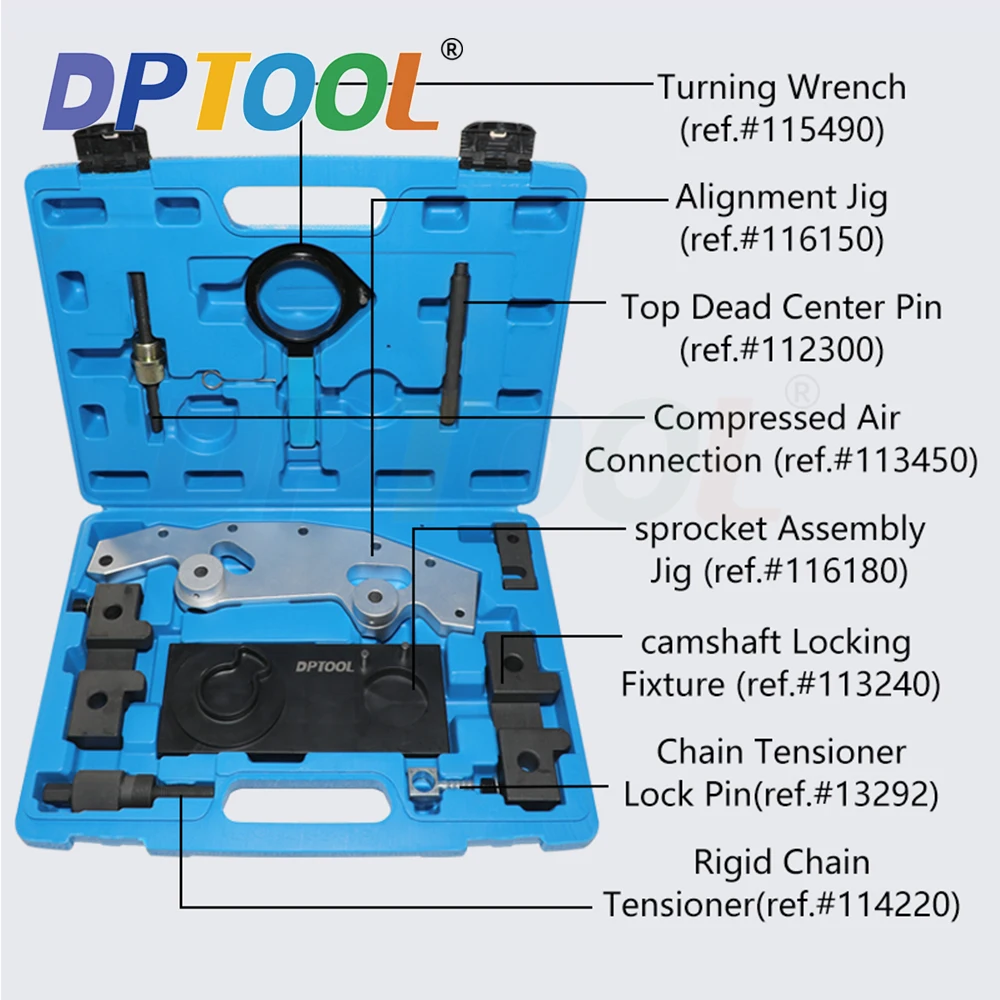 Double Vanos Twin Camshaft Alignment Timing Locking Tool Kit Compatible for BMW M52TU M54 M56