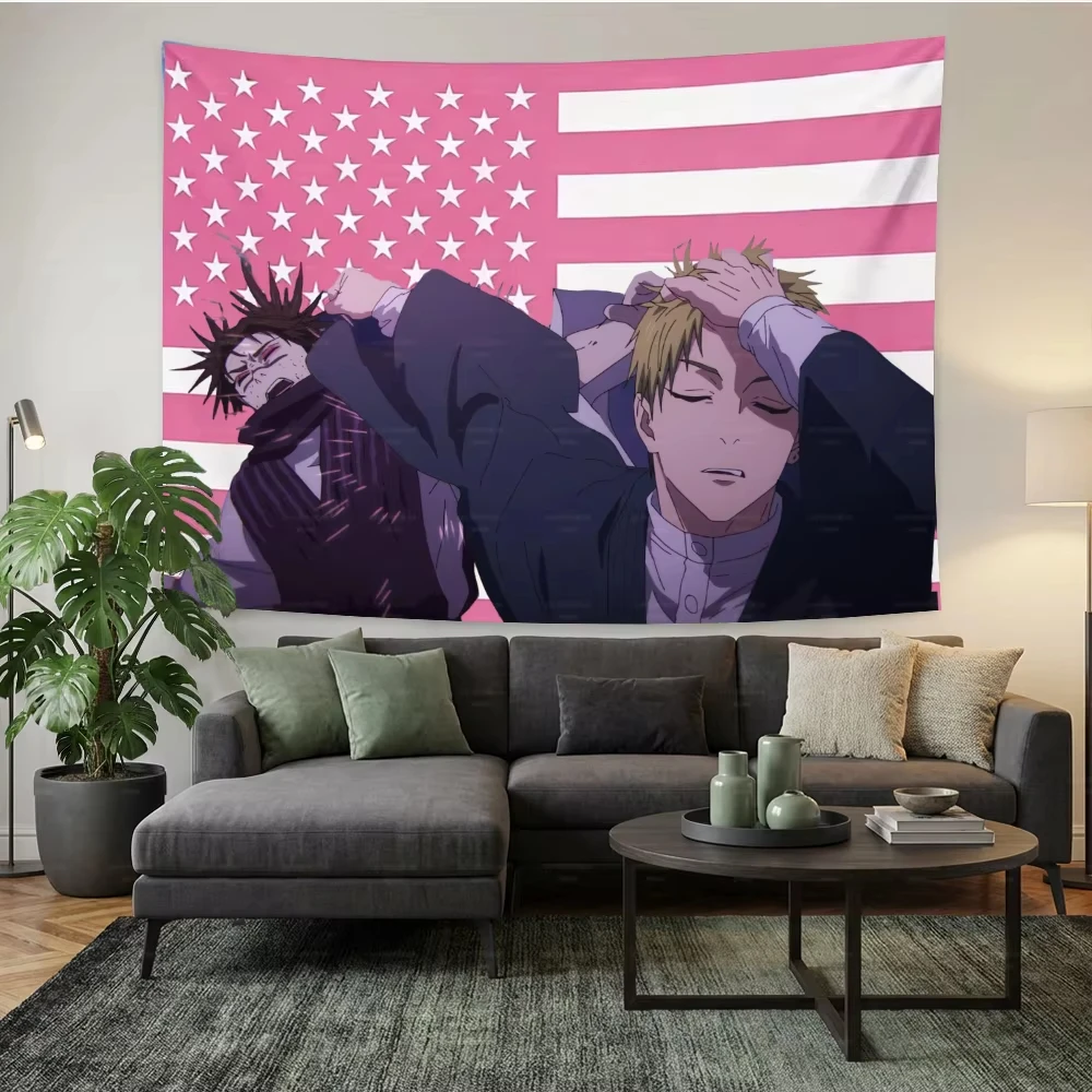VIKAMA Magic Tapestry, Polyester Wall Hanging Featuring Manga Characters, Anime-Style Home Decor for Bedrooms and Living Rooms