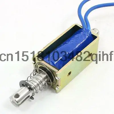 

DC 12V 1A 10mm Stroke 600g Push Pull Type Open Frame Solenoid Electromagnet