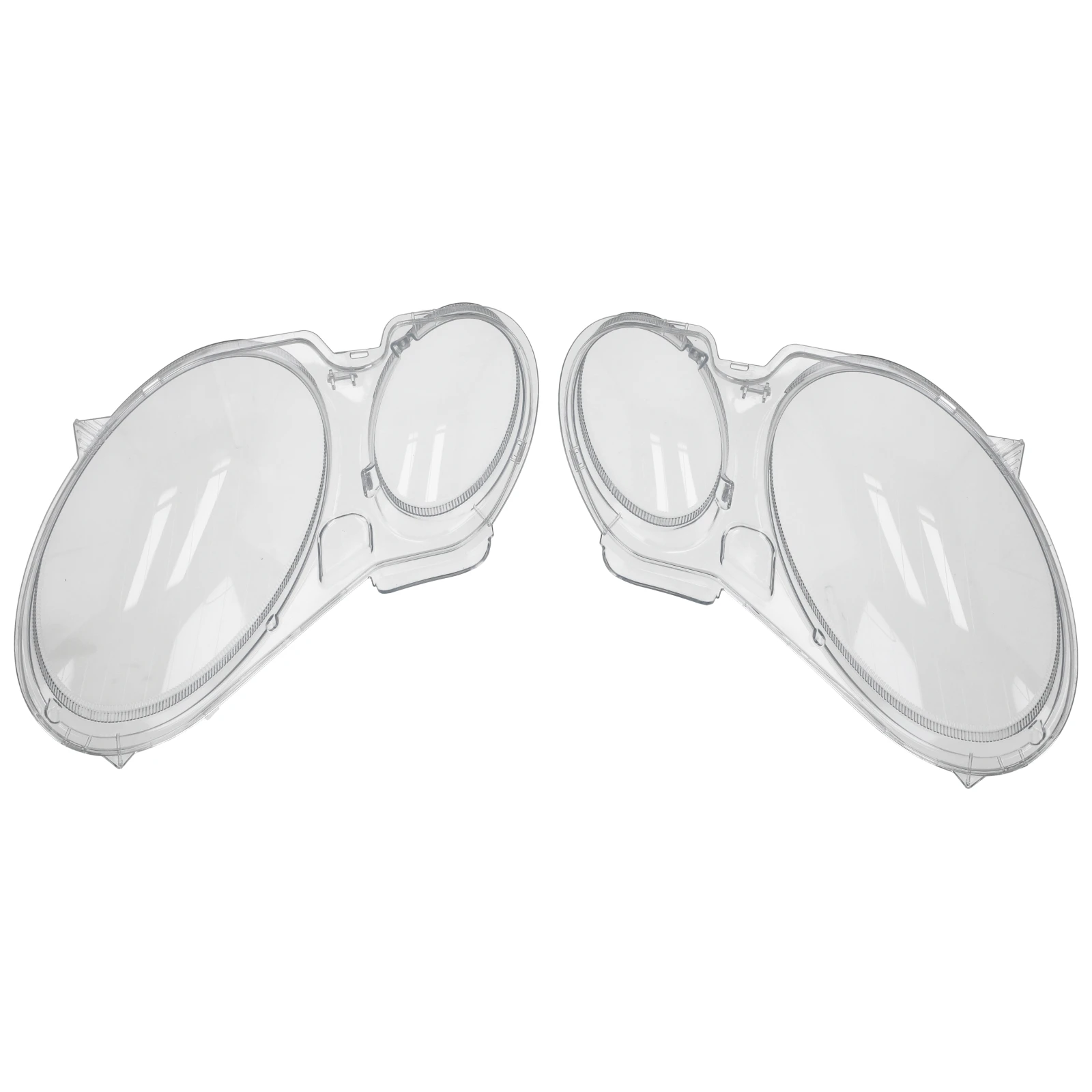 

A pair of headlight covers for the Mercedes W211 E240, E280 E300 2002–2008 Pair Headlight Lens Cover Headlight lens covers