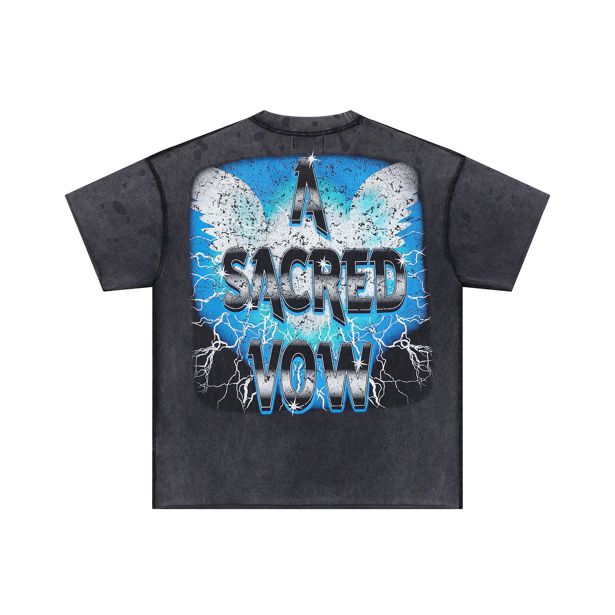 Washed First Row A Sacred Vow Wing T-Shirt Men Women Top T Shirt Tee
