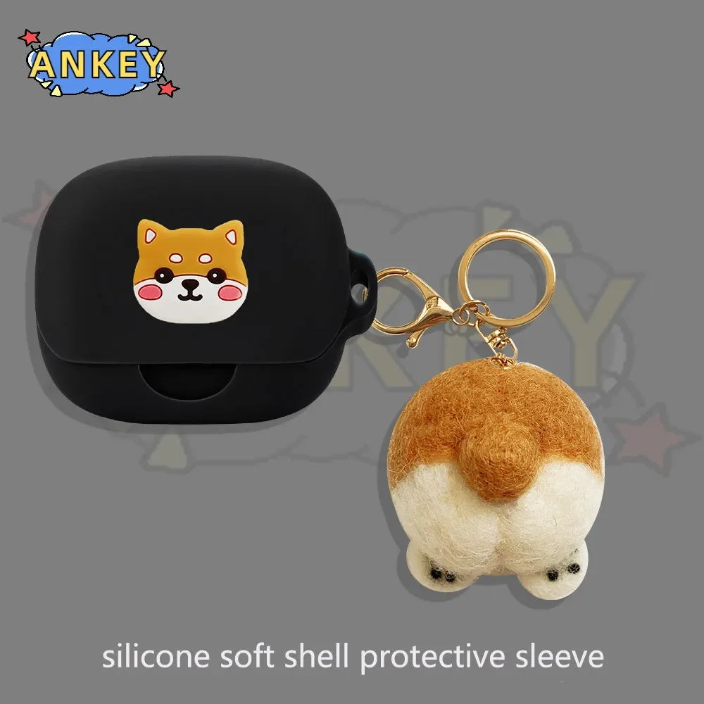 for Anker Soundcore AeroFit Pro Case Pink Pig Silicone Case Earbuds Soft Protective Headphone Cover Headset Skin