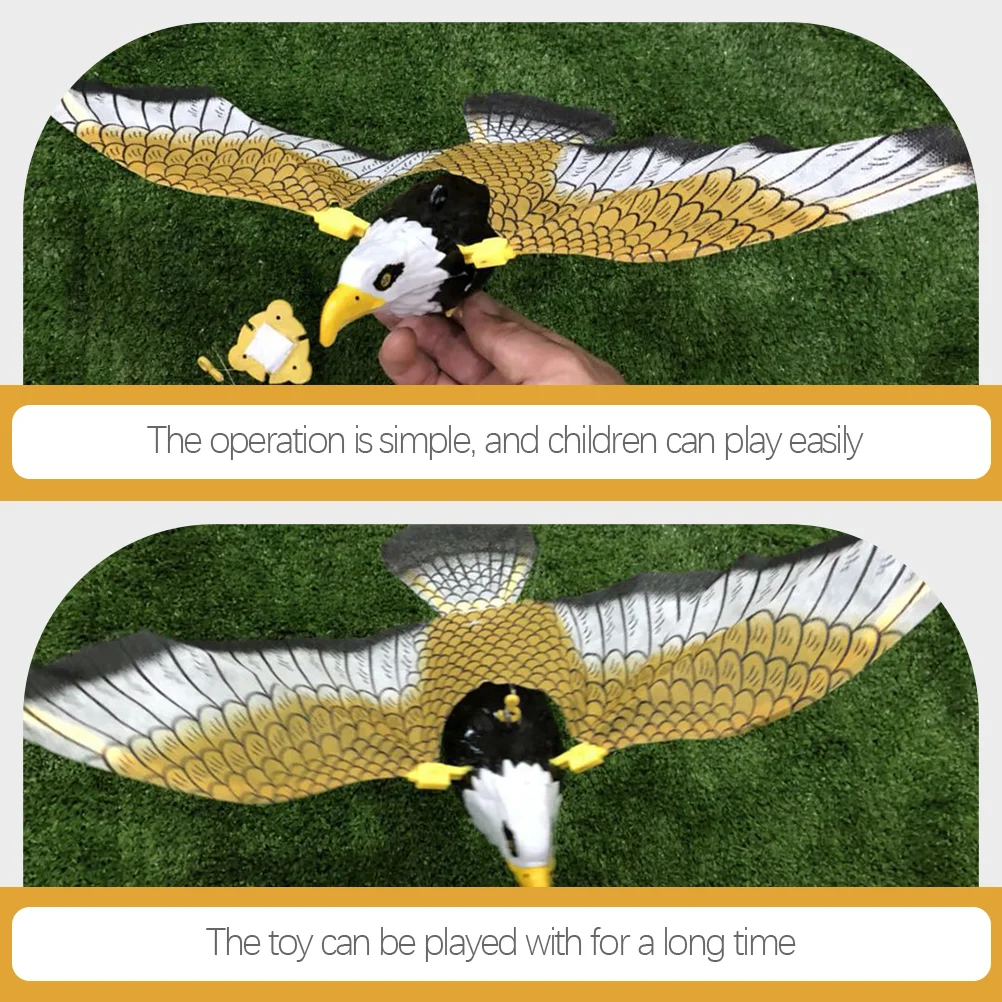 2 Pcs Bird Toy Toys for Kids Interesting Plaything Children's Hanging Eagle Electric Portable Music Electronic