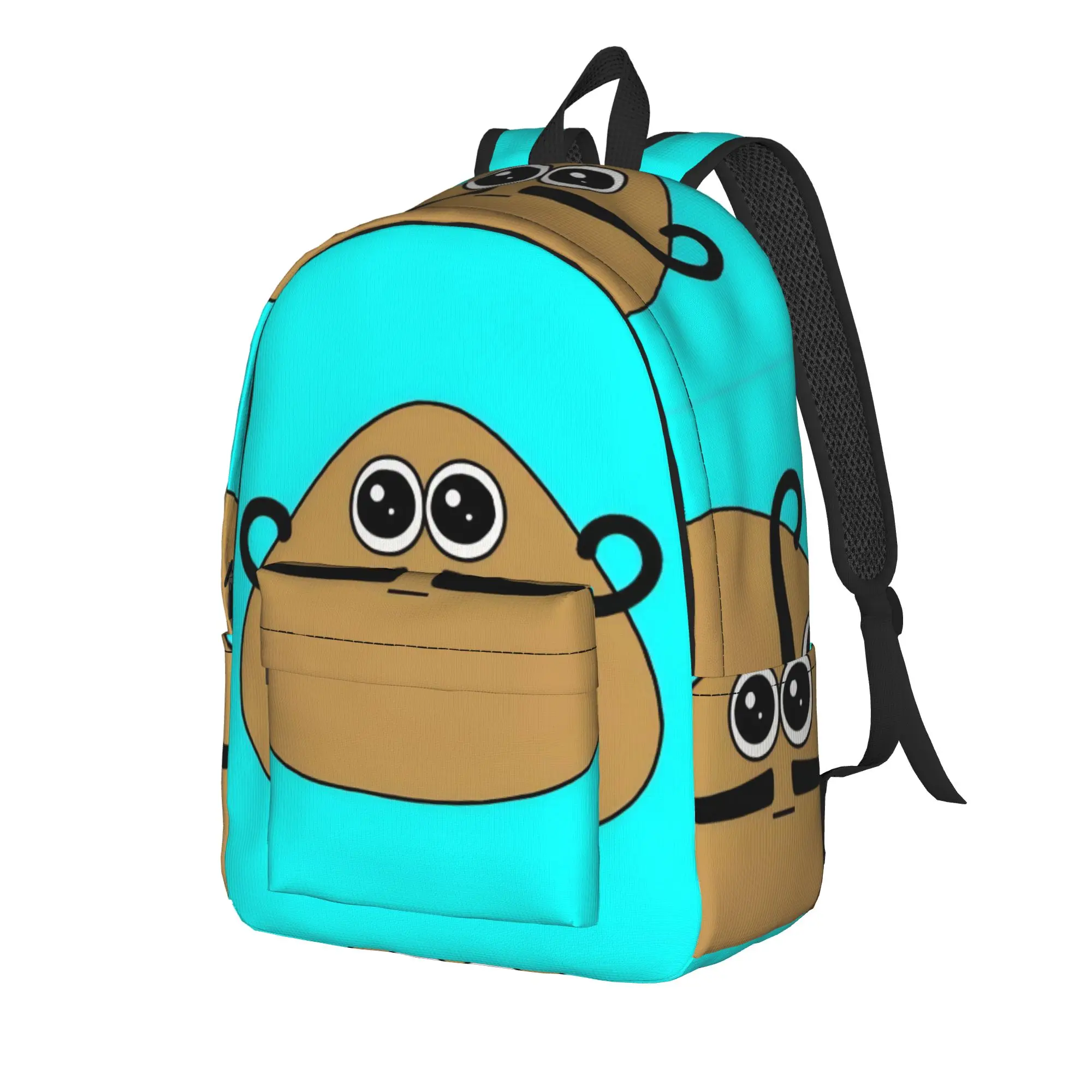 My Pet Alien Pou Backpack for Men Women Teenage Student Business Daypack  Laptop Canvas Bags Outdoor