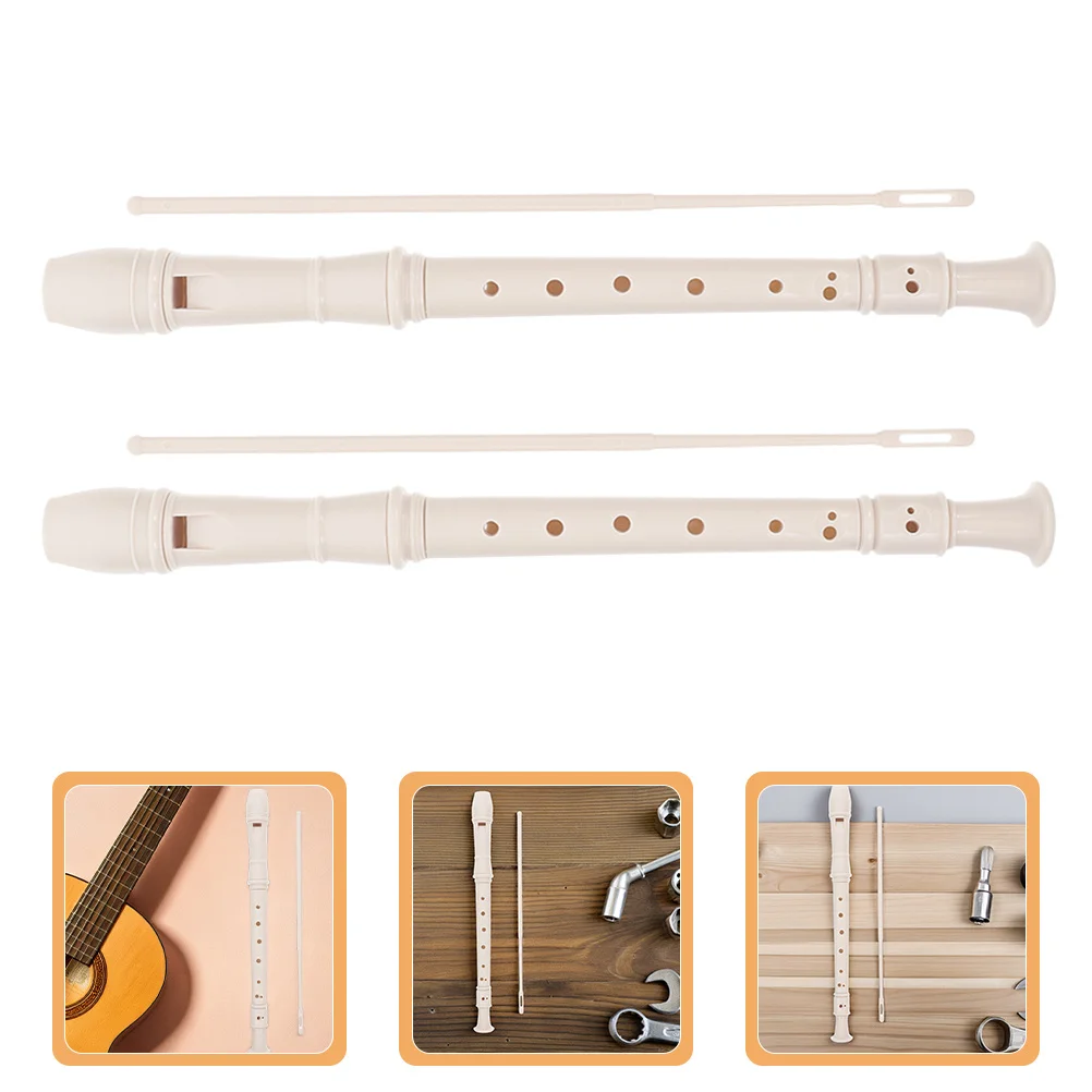 

6 set Soprano Recorder For Student Flute 8 Holes Beginner Musical Instrument Abs Wind Instrument For School Music Classroom