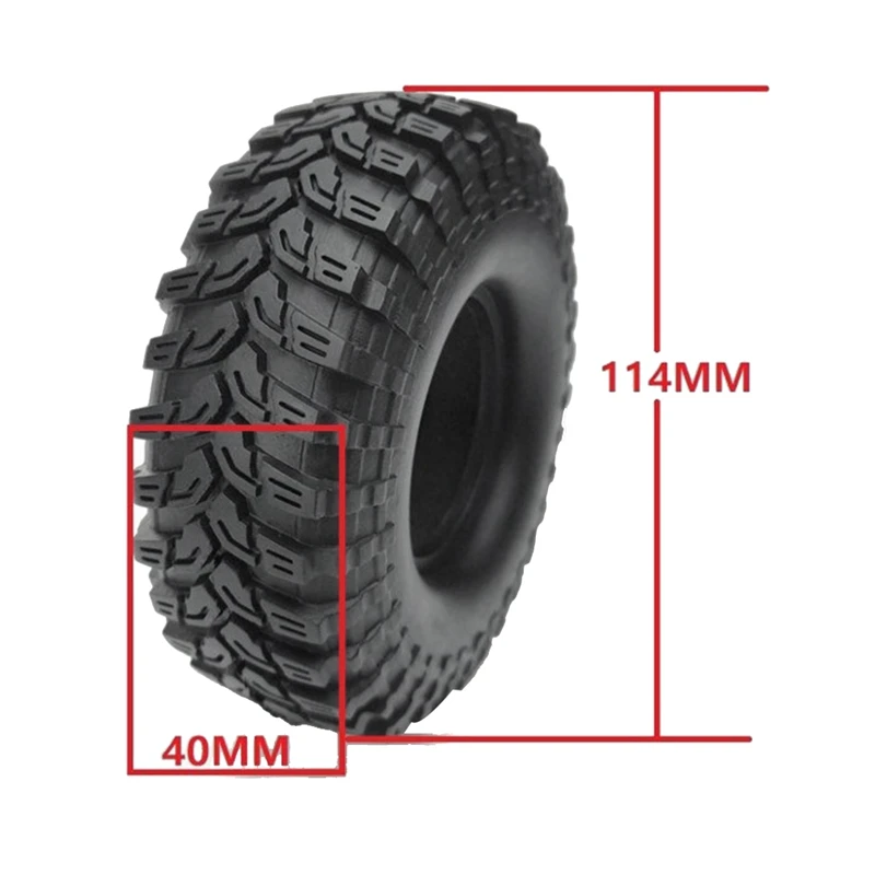 عجلة إطار قابلة للنفخ لشاحنة زحافة c SCX10 ، AX10 ، raith ، أحمر ، 4 من من من من من نوع Wraith