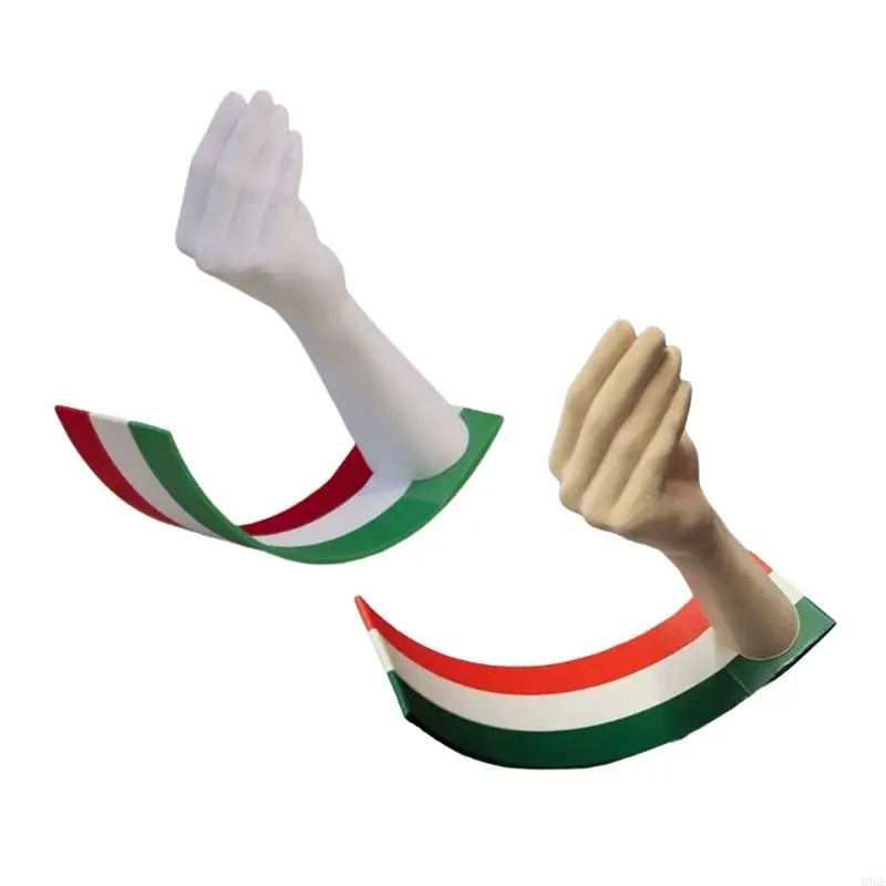 Funny Italian Hand Motion Sculpture Swinging Hand Ornament Decorative Desk Accent Perfect Gift for Travel Enthusiasts A0KF