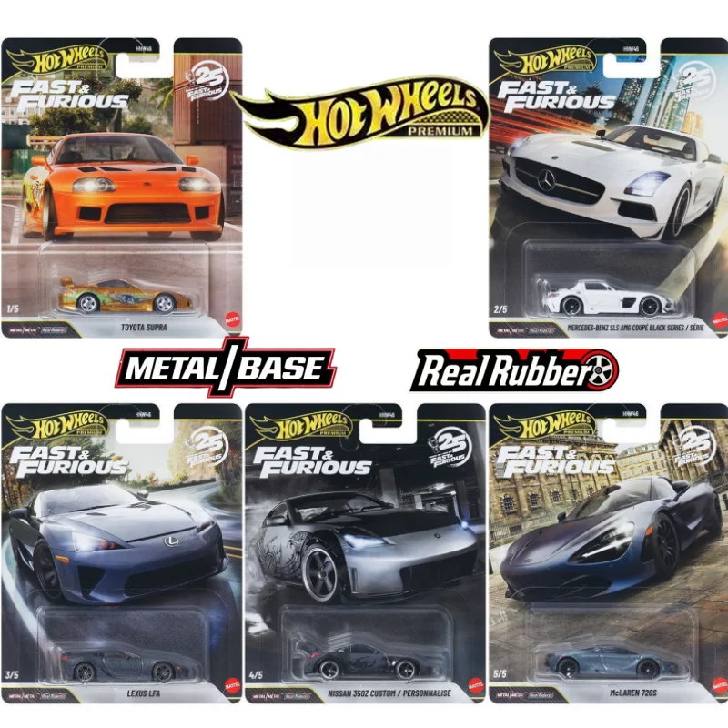 Hot Wheels Premium Fast & Furious HNW46 2026 1:64 Diecast Alloy Car Model Toyota Supra Lexus LFA Collectible Toy Gift Display