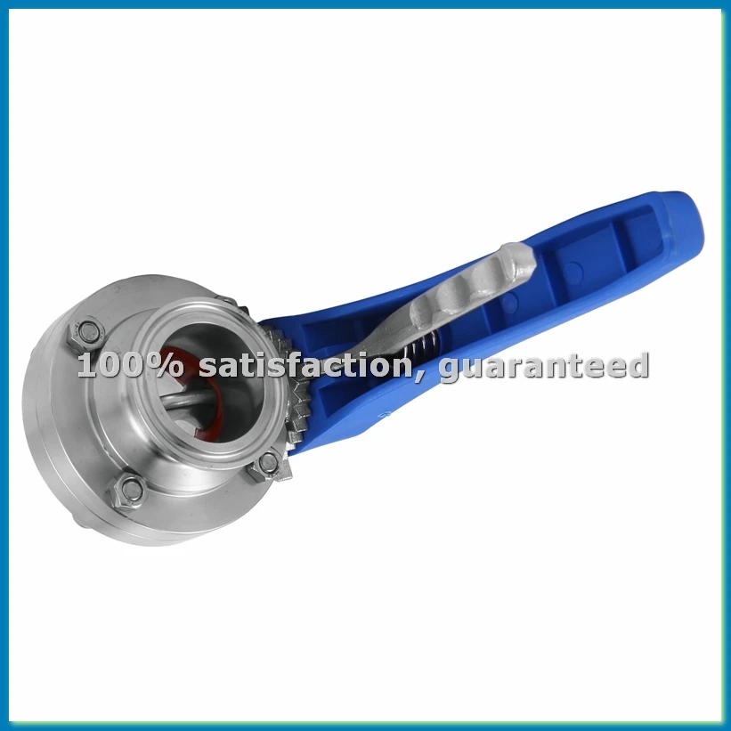 

Запорный клапан-бабочка из нержавеющей стали SS304, 1-1/2 дюйма (38 мм), санитарный, с трехкламповым соединением (Tri-Clamp) 1,5 дюйма, для домашнего пивоварения и молочных продуктов