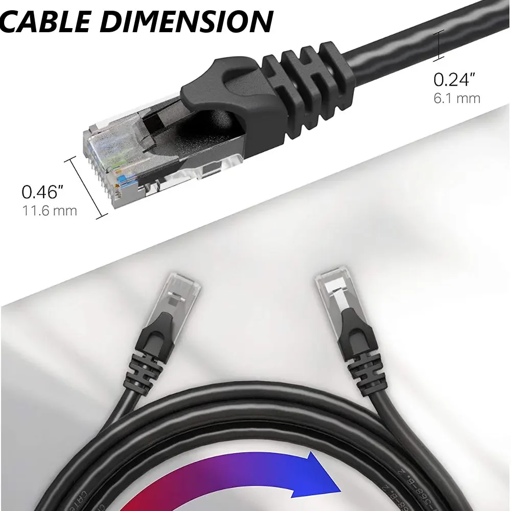 Internet Cat6 RJ45 sieć LAN komputer kabel Ethernet UTP Rj 45 Cat 6 Patch Cord Lan Internet dla routera 5m 10m 15m 20m 25m 30m