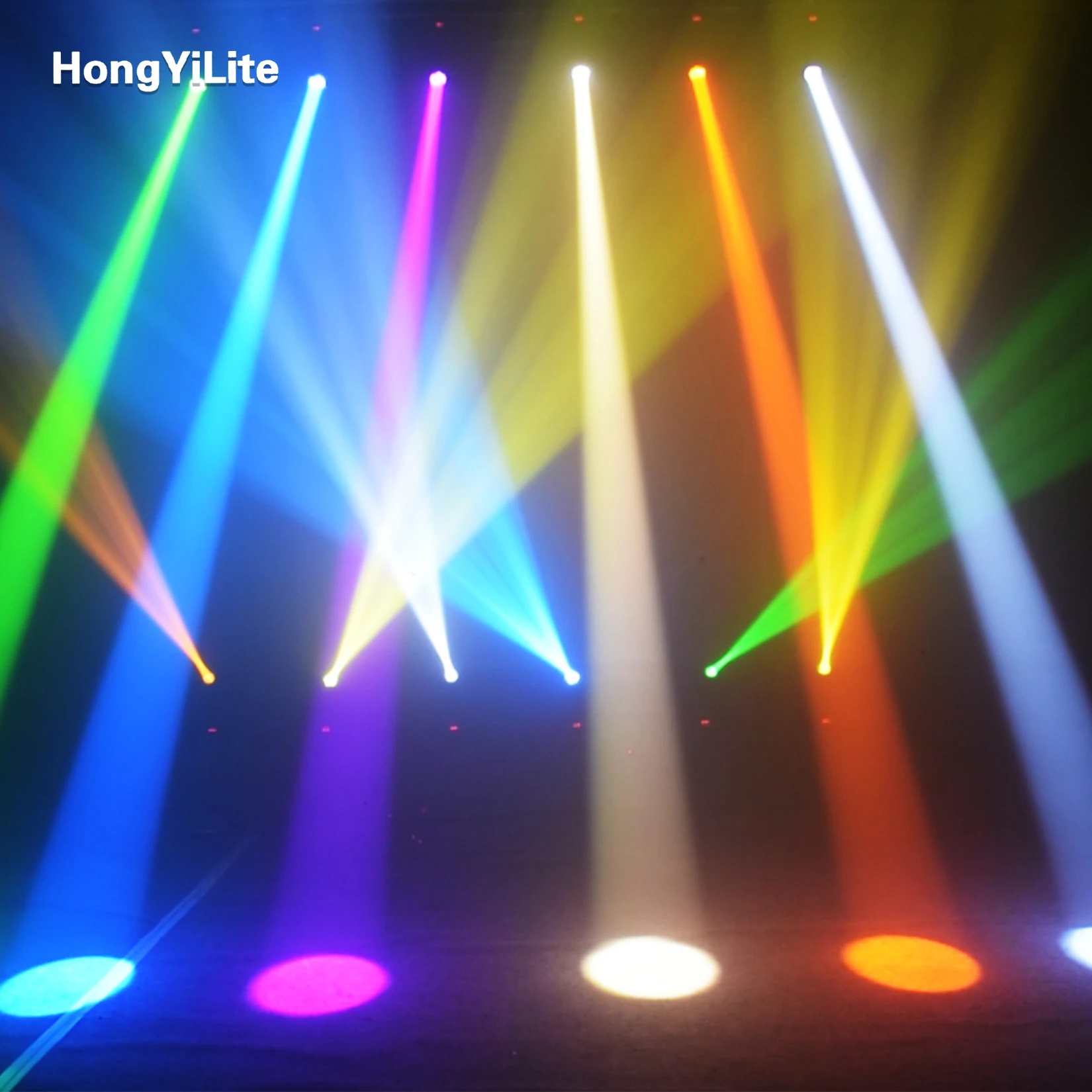 HongYiLite Mini 100W Moving Head Light 15 Gobo Wheel with Shake 8 Prism Auto/Sound Control For Nightclub Wedding Concert Church