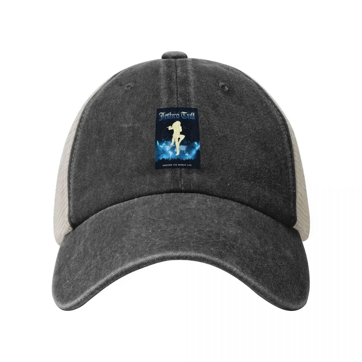 Jethro Tull Around The World Cowboy Mesh Baseball Cap Beach Big Size Hat Golf Hat Man Golf Boy Child Women's