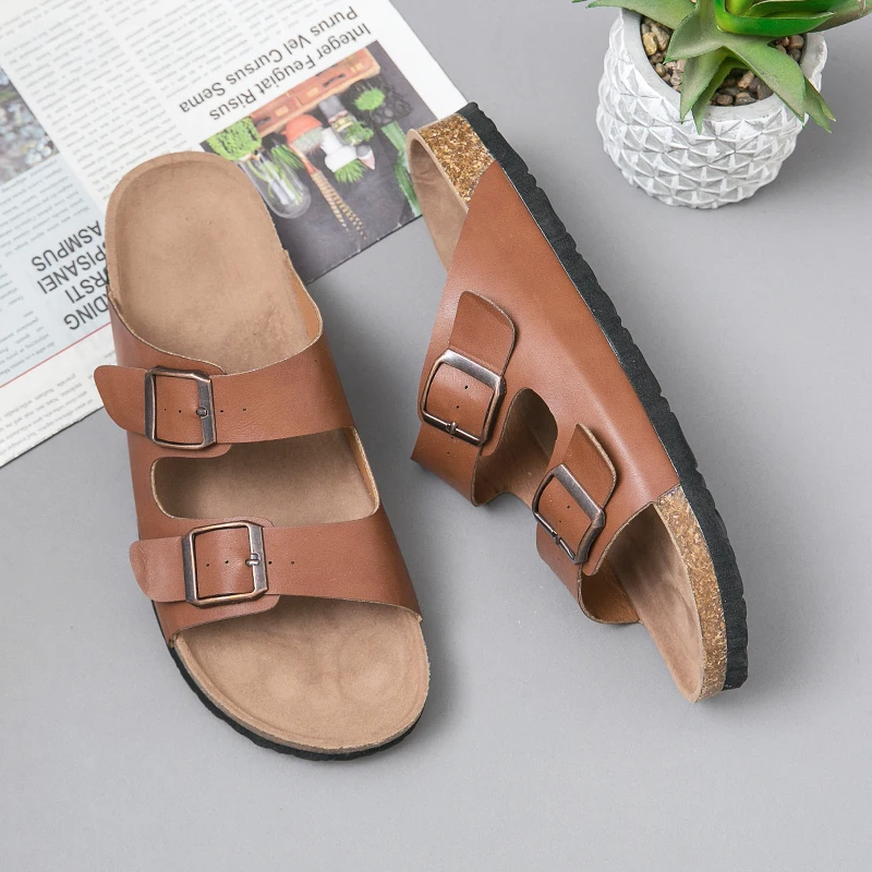2023 Women Slippers Unisex Beach Shoes Buckle Thick Sole Open Toe Men Flip Flops Hiking Shoe Fashion Roman Sandal Gladiator Shoe