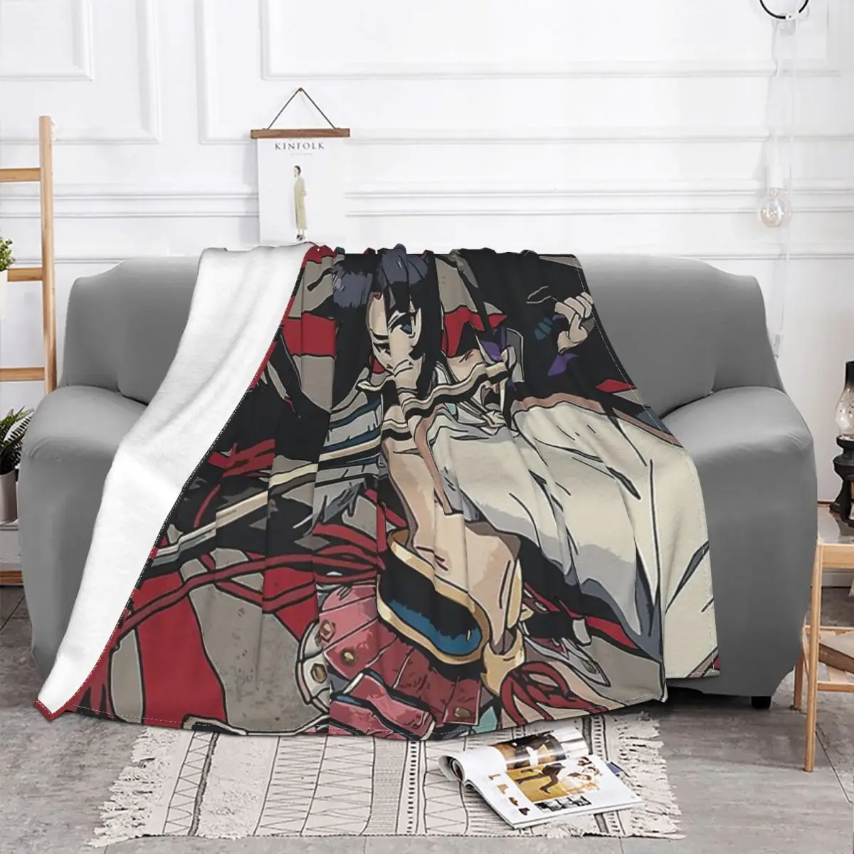 Ushiwakamaru Blanket Fate Grand Order Shielder Card Game Plush All Season Breathable Super Warm Throw Blankets For bed Bedspread