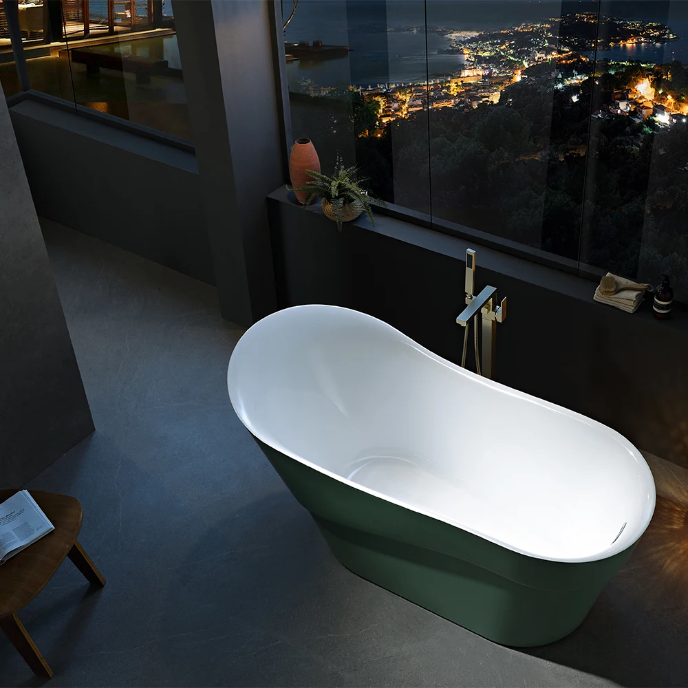 Hot Selling Free Stand Bathing Tub for Luxury Bathroom Cheapest Acrylic Freestanding Adult Modern Fiber Glass Bath Tubs Bathtub