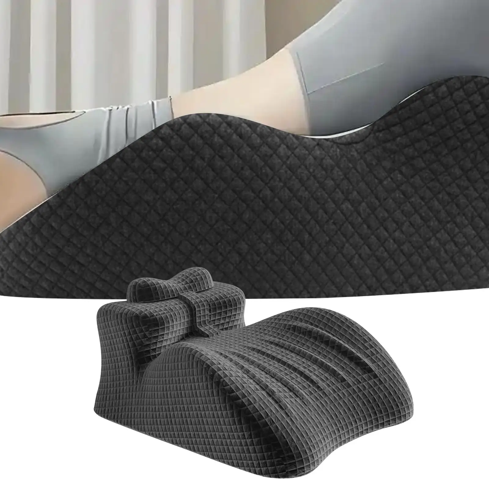 

Face Down Pillow Comfort Leg Knee Pillow Non Slip Multipurpose Removable Cover Back Support Cushion for Lounging Watching Movies