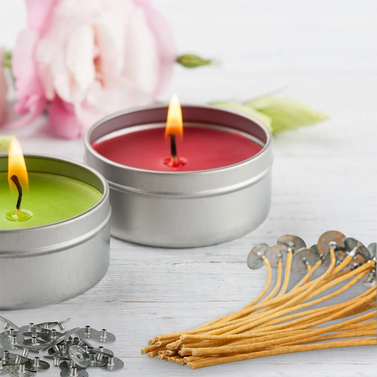 

Convenient Twine Beeswax Wax Core Safe No Black Smoke Burning No Dropping-head Diy Handmade Scented Candle Wire Practical