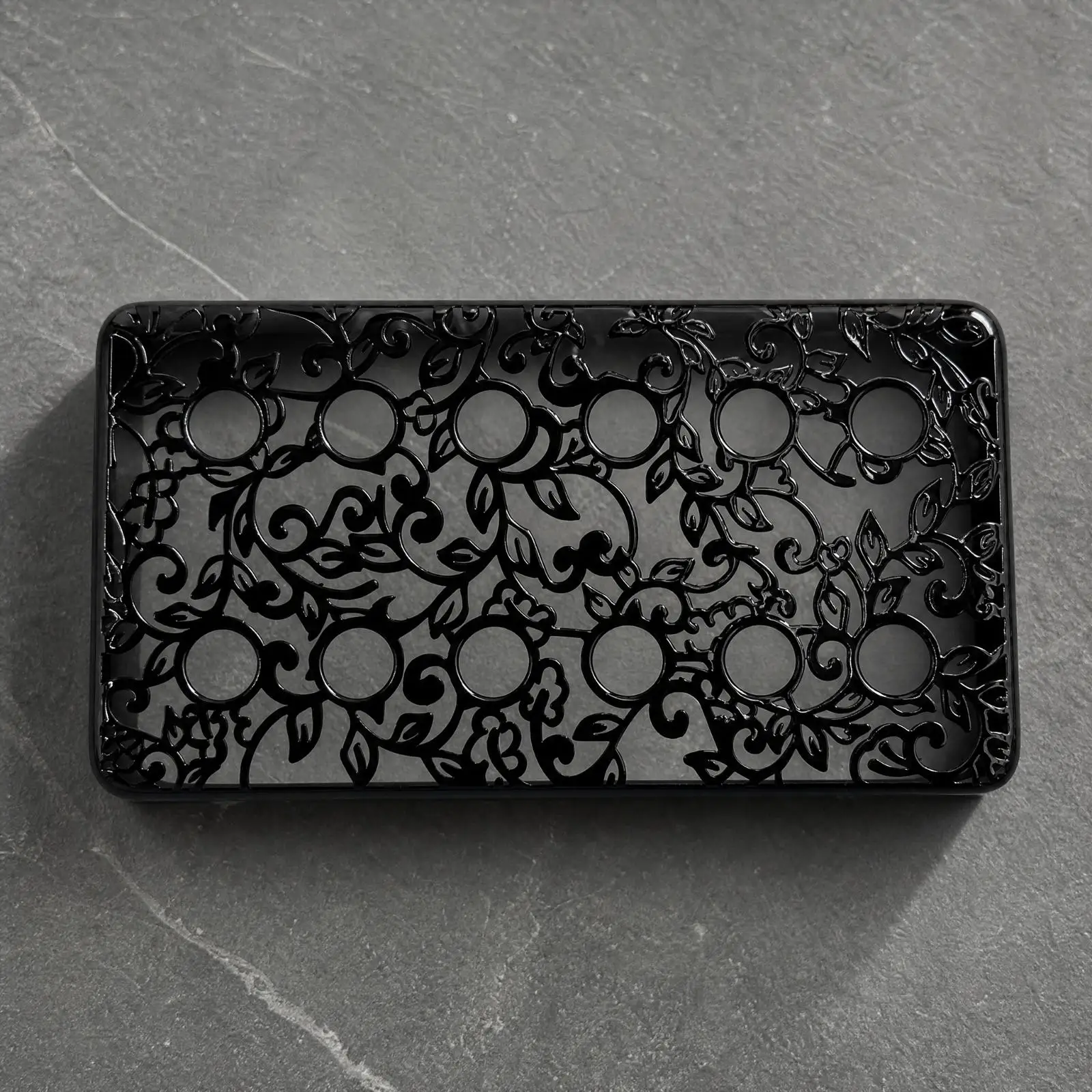 Electric Guitar Accessory Brass Pickup Cover 50mm Neck with Intricate Scroll Design and Openings
