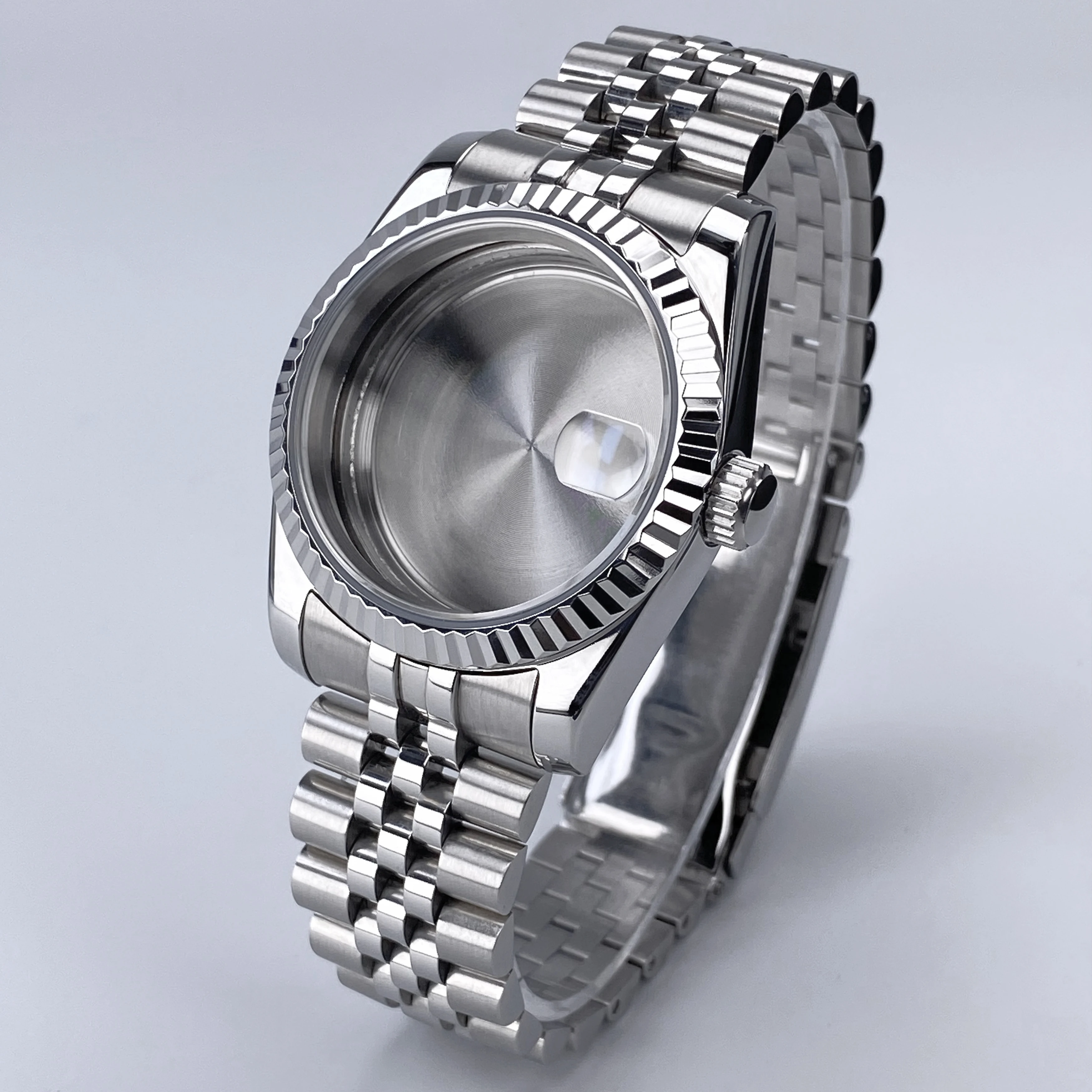 High-Quality 36mm/39mm NH35 Watch Case Sapphire Glass Stainless Steel Waterproof Case Fit NH35 NH36 movement 28.5mm NH35 Dial