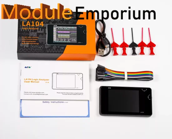 

Mini Dso La104 Digital Logic Analyzer 2.8 Inch Screen 4 Channels Programmable 100mhz Max Sampling Rate Oscilloscope